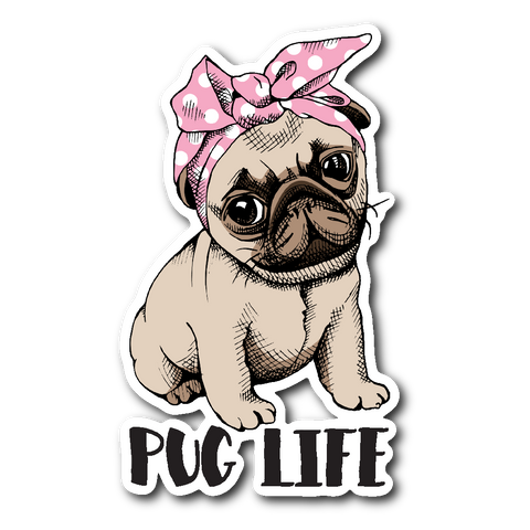 Pug Life Sticker