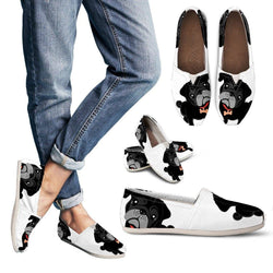 Black Pug women casual shoe